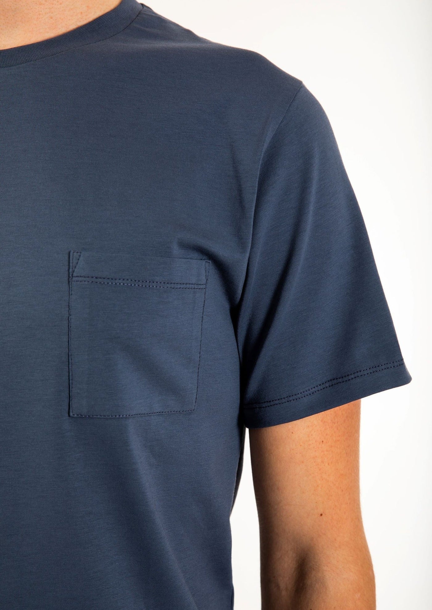 Mountain Tales Design, Men's Classic T-shirt, Ecological cotton, Blue