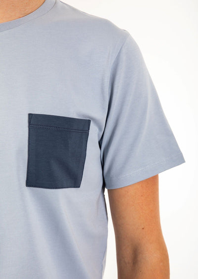Mountain Tales Design, Men's Classic T-shirt, Ecological cotton, Light Blue