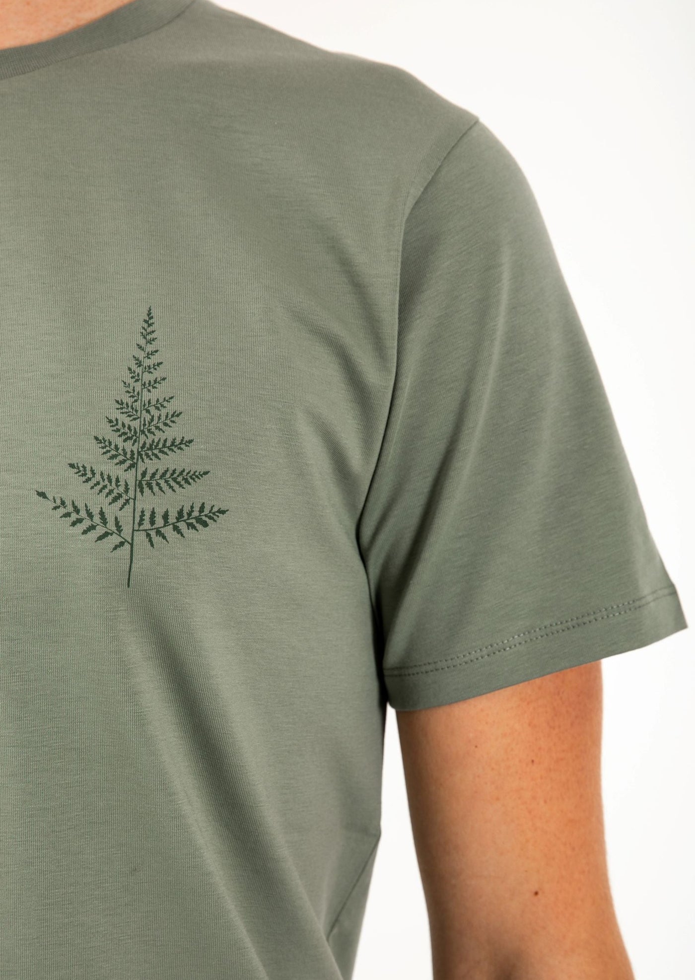 Mountain Tales Design, Men's Classic T-shirt, Ecological cotton, Green, Sage, Fern